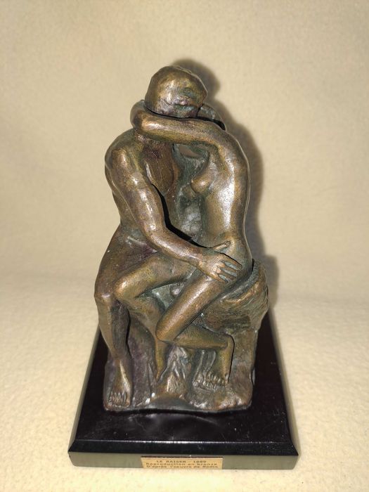 statueta bronz sarutul 13 cm