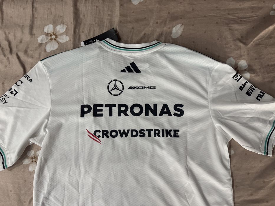tricou formula 1 mercedes alb xxl