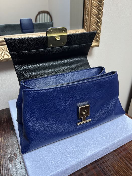 Cerruti 1881, Italy, geantă "top handle", crossbody, piele naturală