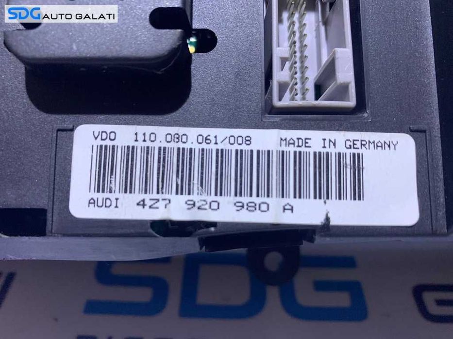 Cluster Ceas Ceasuri Bord Audi A6 C5 Allroad 4x4 Quattro 2.5 V6 TDI 1998 - 2005 Cod 4Z7920980A [2805]