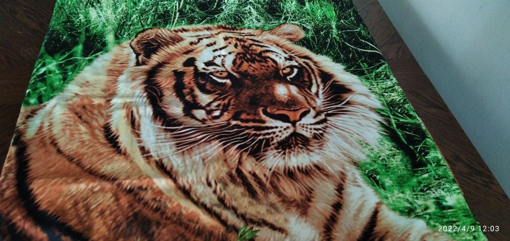 Lenjerie pt pat de o persoană, model jungla