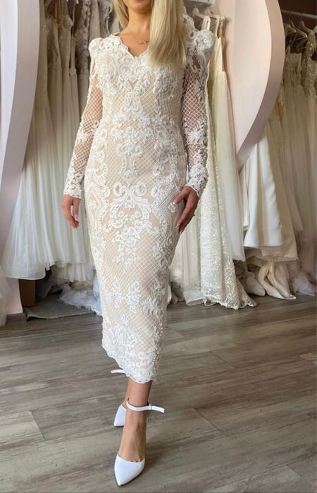 Rochie deosebita de mireasa cununie botez ocazie XS - S