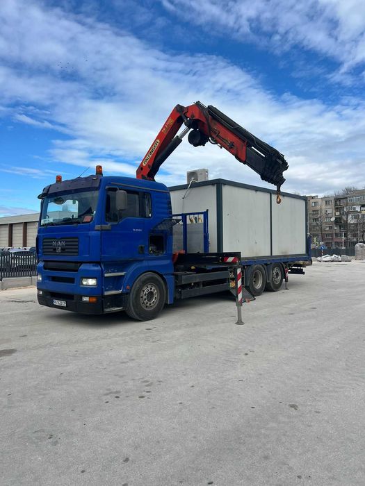 Траспортни услуги с кран Автокран Камион с кран 20 метра