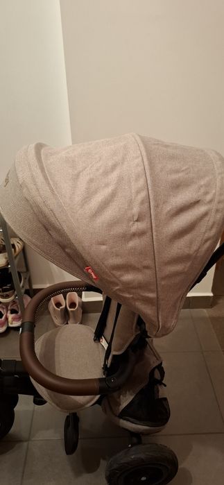 Tricicleta Qplay Rito Deluxe gri, pliabila