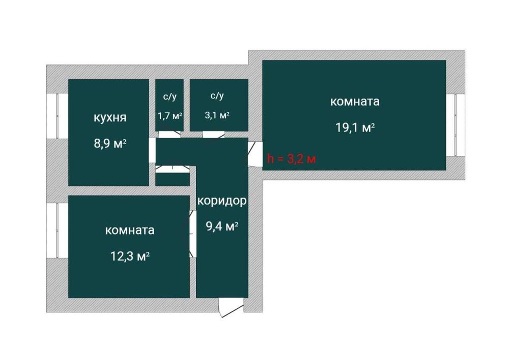 Продажа 2-комнатной квартиры