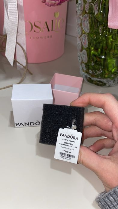 Оригинальные серьги Пандора