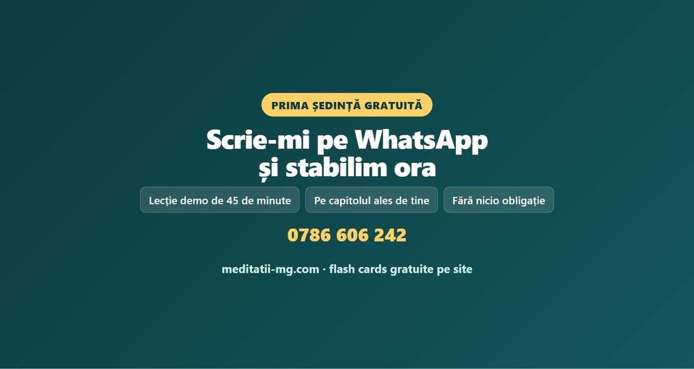 Meditatii Biologie Admitere Medicina - online, prima sedinta gratuita