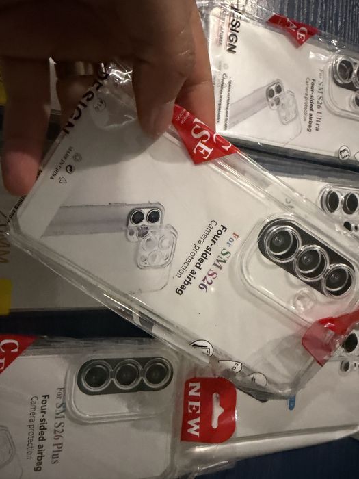 Samsung Galaxy S26 Ultra,S26+,S26 прозрачни силиконови гърбове