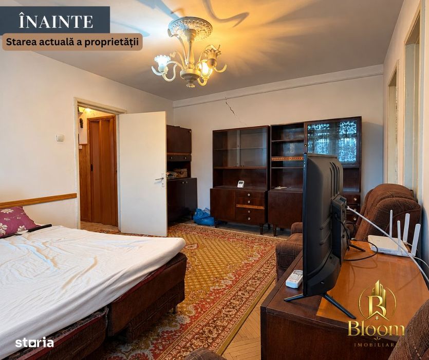 2 camere | ~50 mp | 2 balcoane | Centrală | Micro 16 – 53.000 €