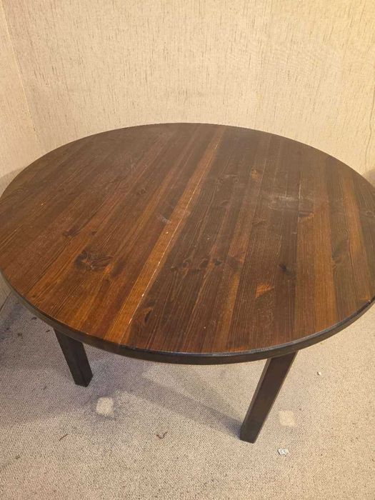Masa Rotunda Extensibila 120 cm plus 2 placi de extindere La 220 cm Plus 10 Scaune