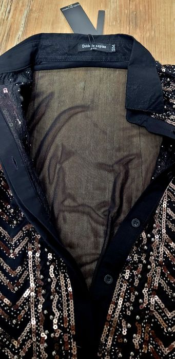 Дамско боди с пайети