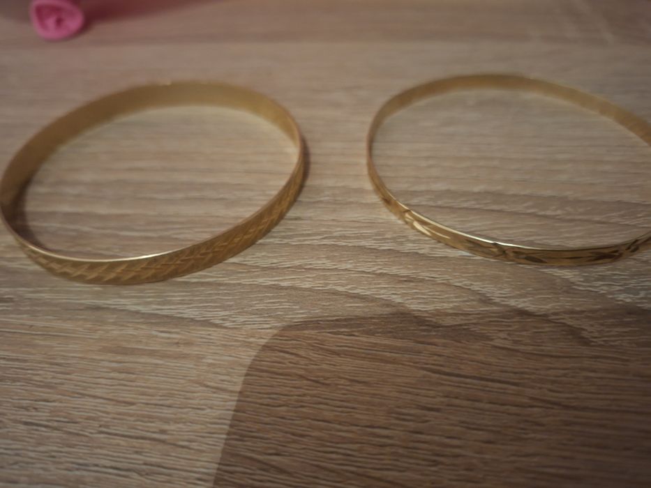 Brățări aur 14k, 11.48g si 8.03g