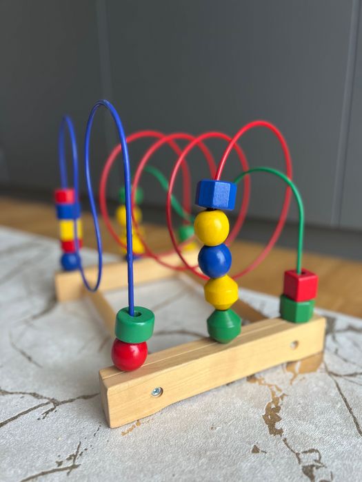 Икеа - дървена цветна броеница ( голяма)