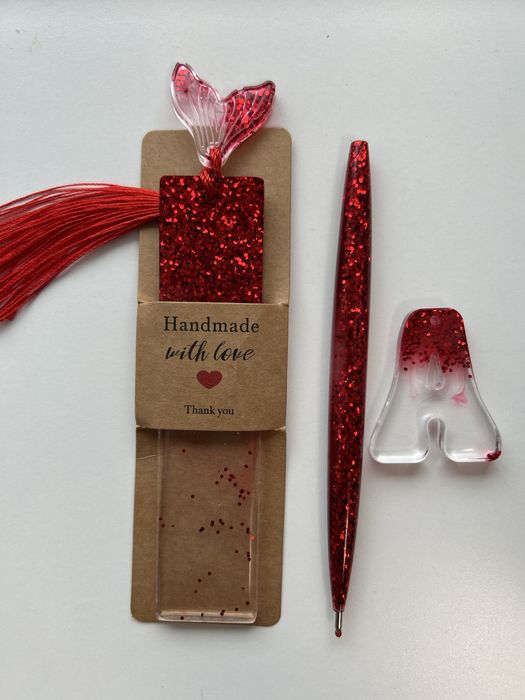 Seturi din rășina pix-semn de carte-breloc