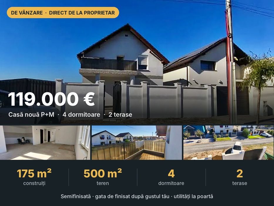 Proprietar vând casă, teren 500 mp – Vladimirescu, Cartier Europa