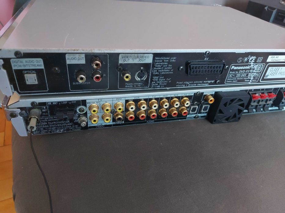 Panasonic SA-XR10 AV Control Receiver + Panasonic DVD XV-10