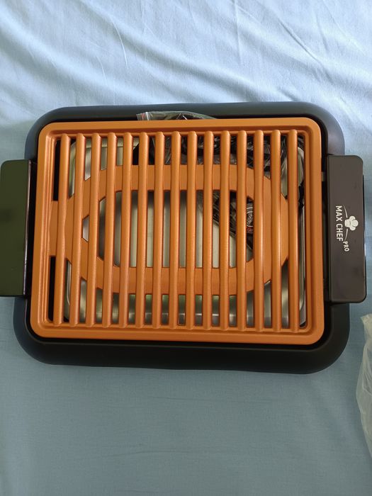 Незелепваща с медно покритие скара с термостат -икономична