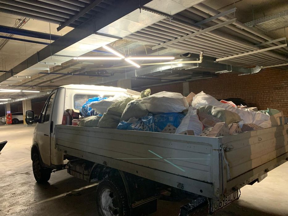 Вывоз мусора строительное газель