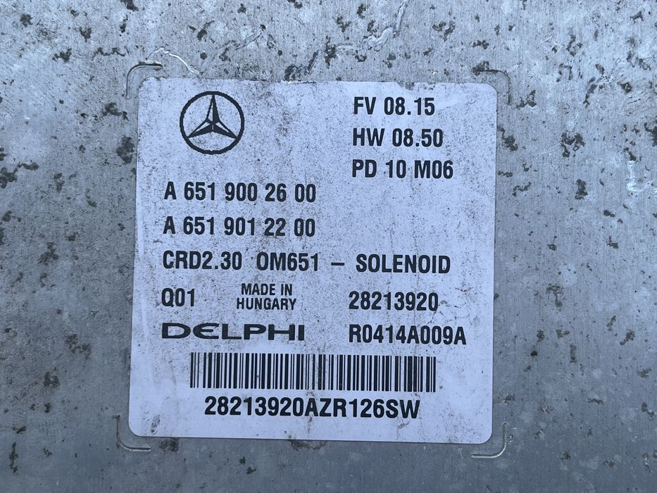ECU за Mercedes Sprinter А651 900 26 00