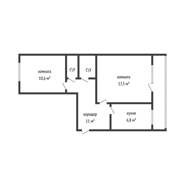 Продам 2-х комнатную квартиру в центре города