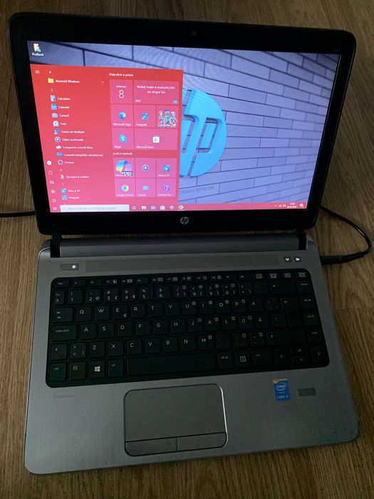 Laptop Hp ProBook Slim intel core i5,Display 14 led,Windows 10 Pro,SSD 130gb memorie,8gb ram cu incarcator.