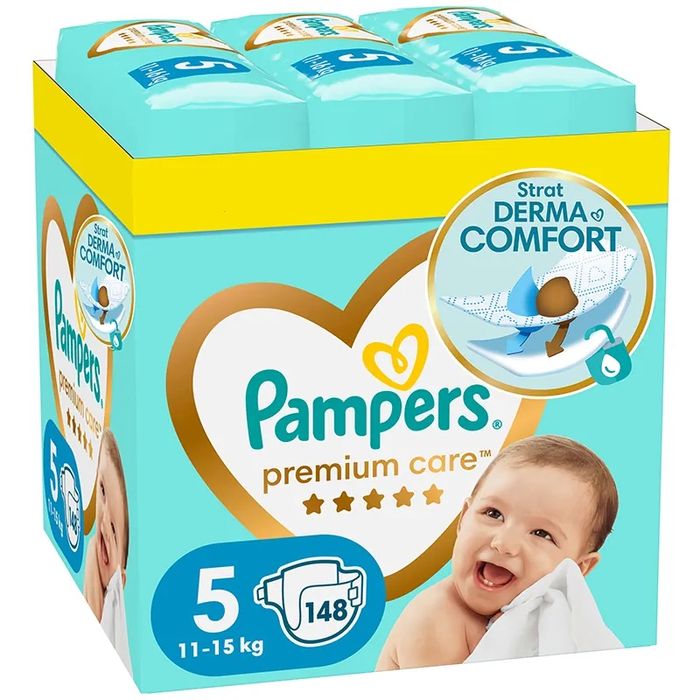 Pampers Premium Care Derma Comfort 166 броя