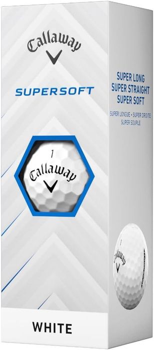 Set 12 buc Mingi de golf Supersoft 2025 White Basic ,sigilat