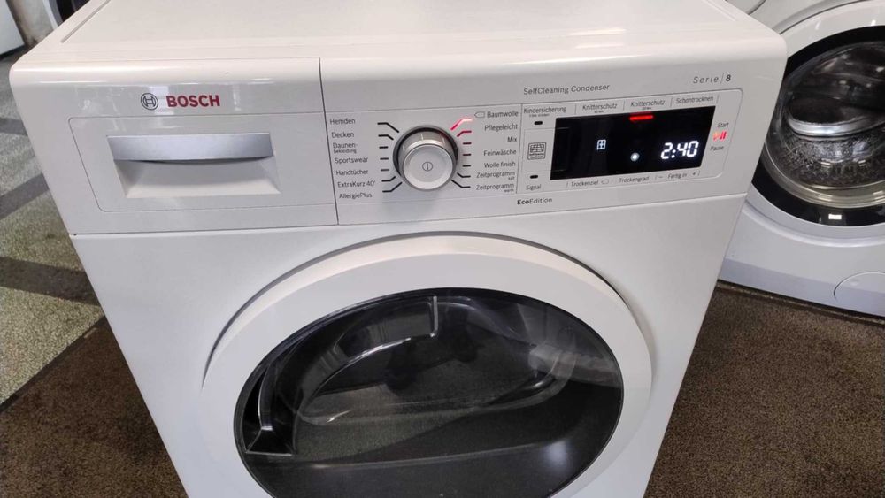 A+++ Сушилня с термопомпа Bosch-Бош 8 кг Series 8 Sensitive Drying