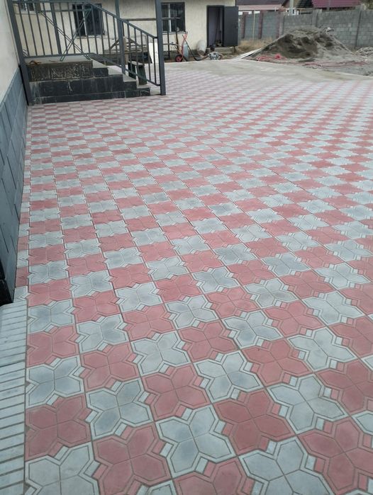 Укладка  брусчатки