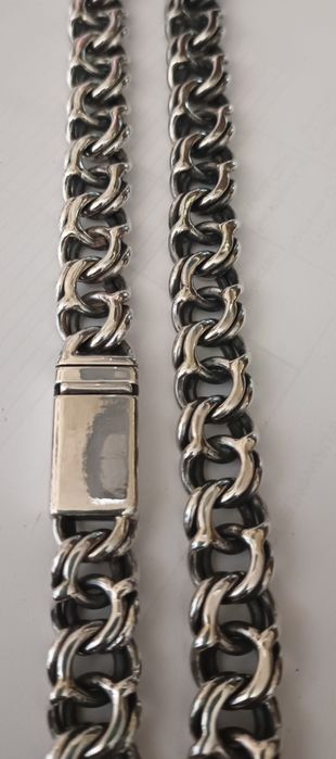 Цепочка серебряная бисмарк