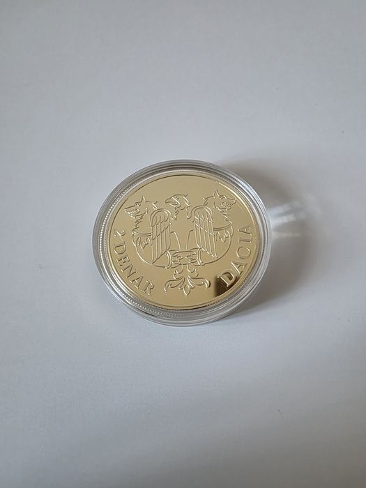 Monedă de colecție - Coroana Regală a României înnobilată cu aur