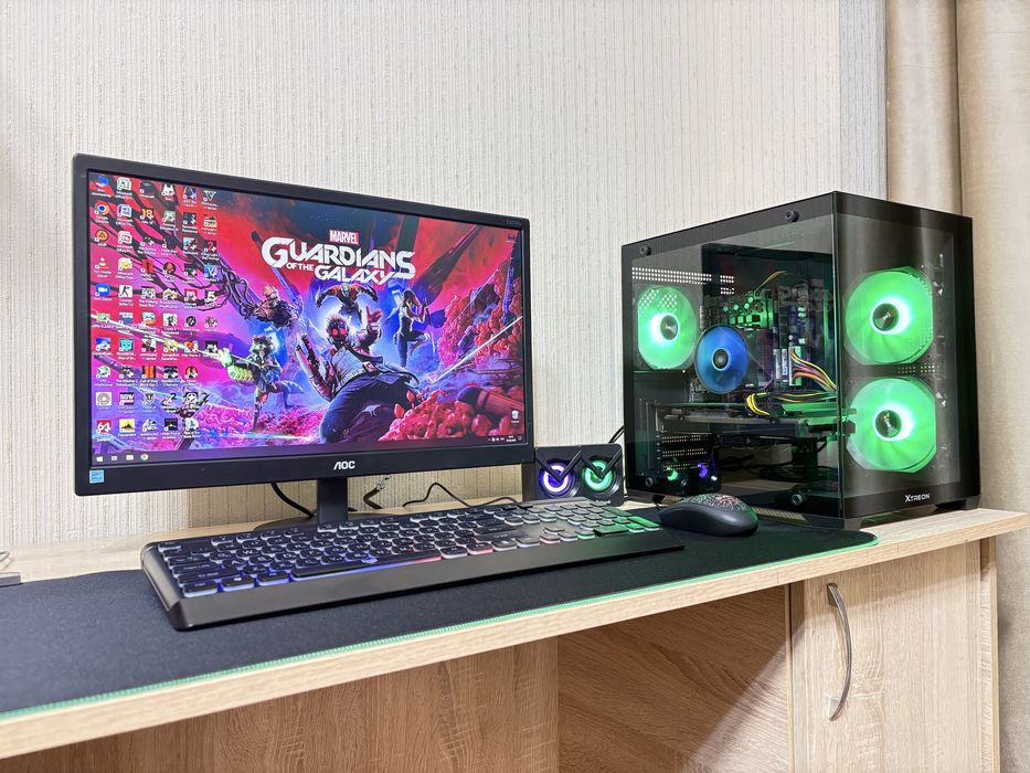 Игровой компьютер Core i5/12GB/SSD/HDD/RX 570-4GB +22 дюймовый монитор