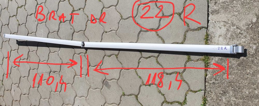 Brate,  tije ,  suporti  pentru marchize Fiamma, Thule Omnistore , etc