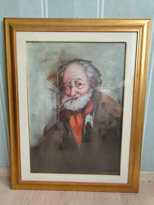 Картина портрет на възрастен мъж