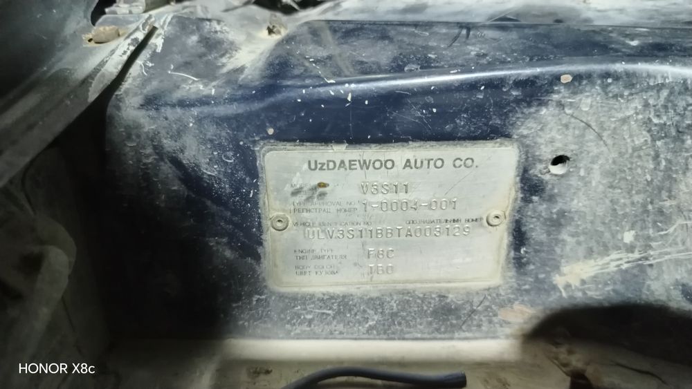 Chevrolet Tico yili 1996 yil ishlab chiqarilgan