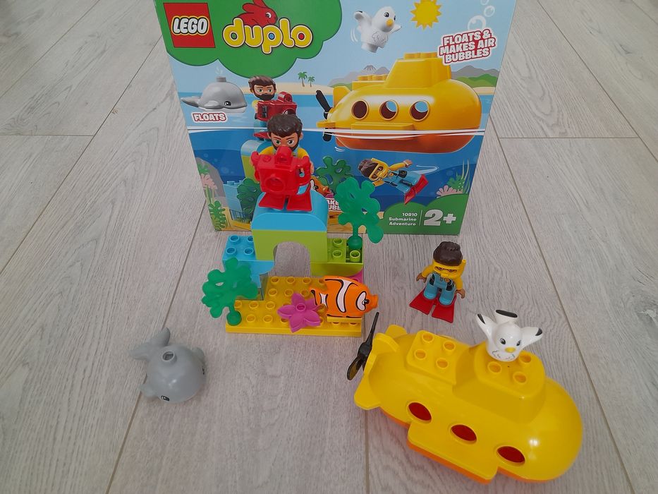 Lot Lego Duplo Batcave, Jurassic, Submarin, Pompieri. Avion. Buldozer.