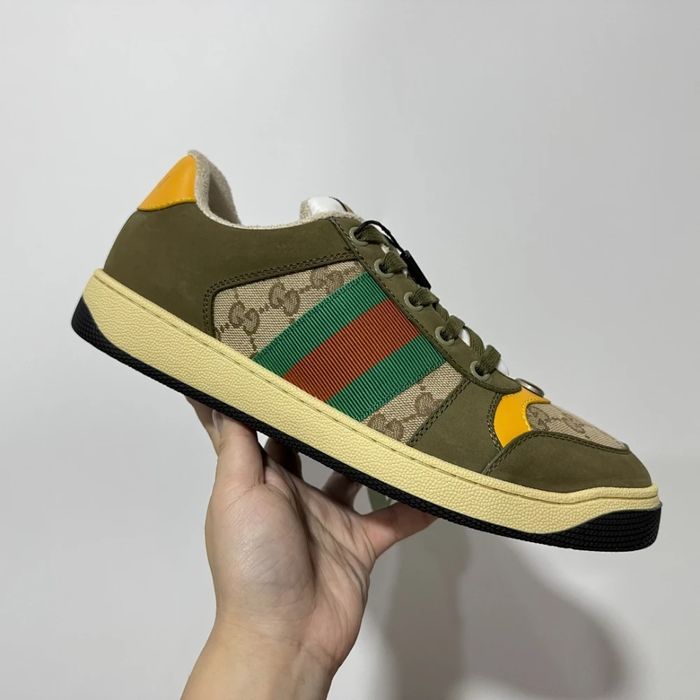 GG Screener Sneaker - Olive Green