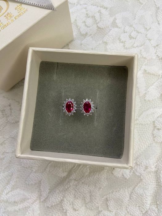 Серебро серьги 925 проба с натуральным камнем