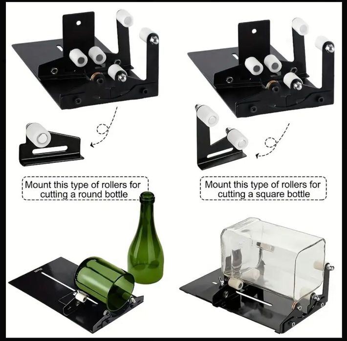 Set de taiat sticla de sticla, 19 piese