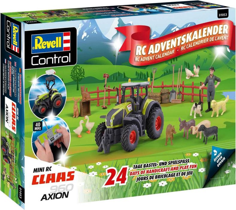 Коледен календар Ферма трактор с дистанционно и животни Адвент