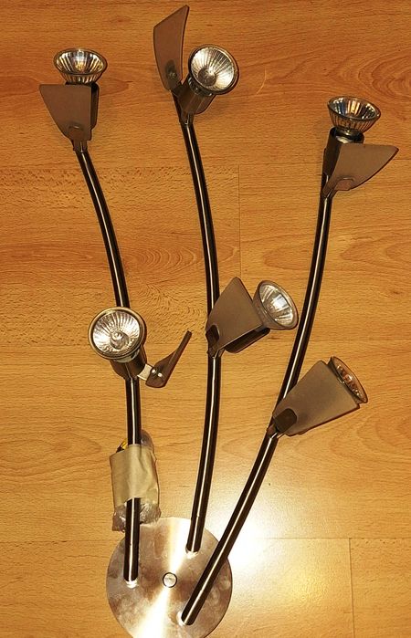 Аплик за таван комплект с 6 броя крушки с цокъл GU 10