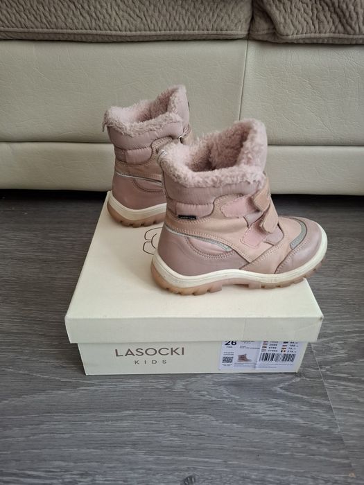 Детски боти за момиче от естествена кожа Lasocki kids,  номер 26