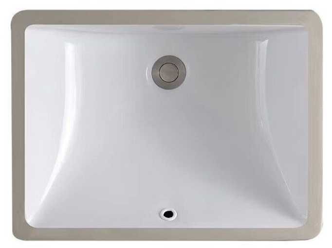 Lavoar Diana, 52x38 cm, montaj incastrat sub blat, ceramica alba x2