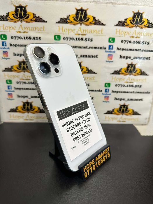 Hope Amanet P3 Iphone 14 Pro Max 128 GB Baterie 100%