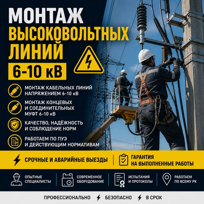 Высоковольтные работы 6-10кВ