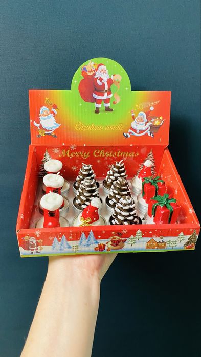 Набор мини свечей Merry Christmas