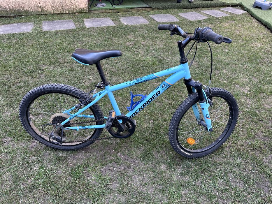 Bicicleta copii Rockrider, 20 inch, albastra