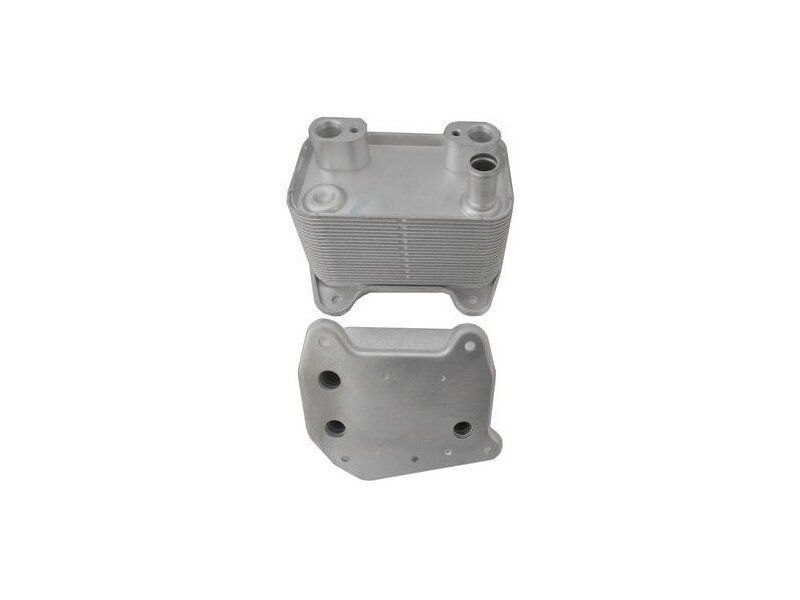 Radiator racire ulei motor, termoflot Mercedes Clasa C (W203), 06.2004, Clasa CLK W209, 202010; Clasa E W210, 192003, Sprinter 20, motorizare 2.1 CDI, 2.7 CDI; 141x80x85 mm, din aluminiu, cutie automata