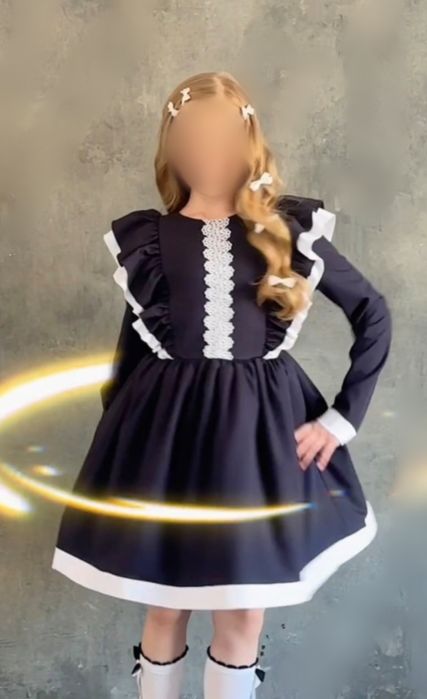 Нарядное школьное платье