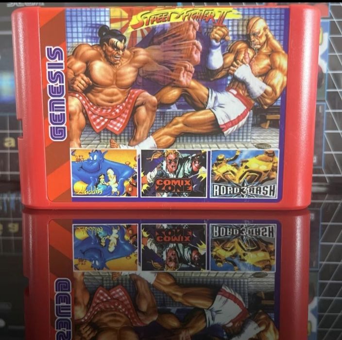 Sega 16 bit konsoli uchun kartrij (196 in1)